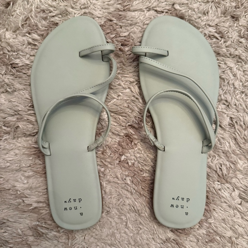 A New Day Gray Slide Sandals Minimalist Design
